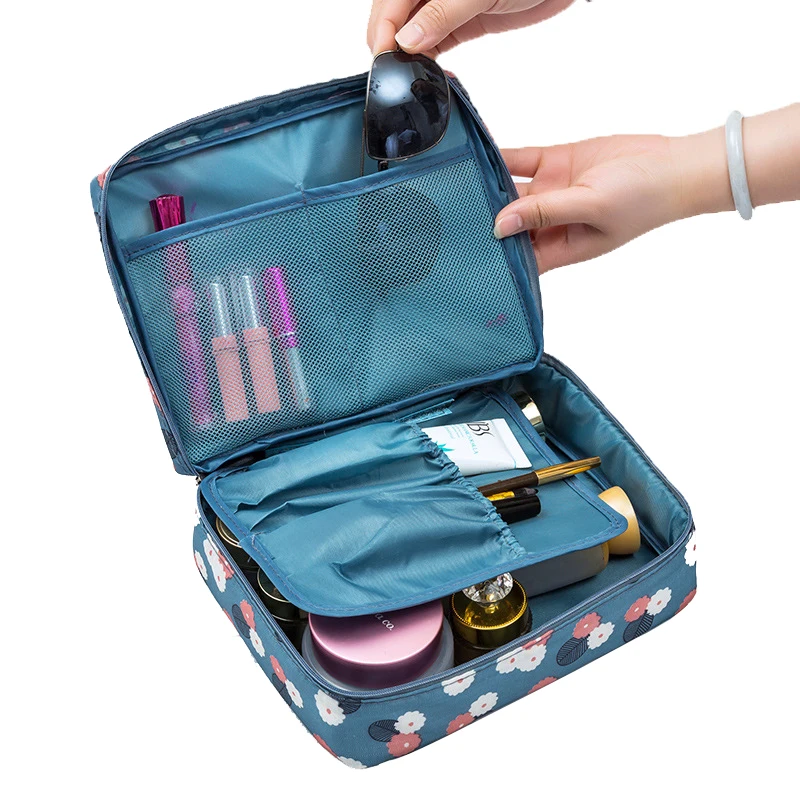 Многофункциональная косметичка дорожный Макияж сумка на молнии прозрачный контейнер для макияжа туалетные принадлежности, мытье