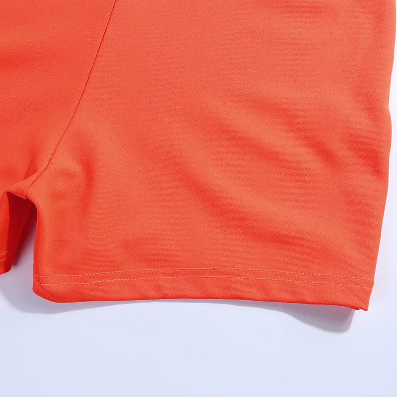 Комбинезон Toplook, эластичные шорты Woemn, лето, неоновые, оранжевые, одноцветные, тонкие, высокая талия, сексуальные, тонкие, вечерние, шорты
