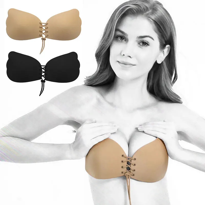 Sexy Breast Lift Push Up Invisible Fly Bra Strapless Reusable Wedding
