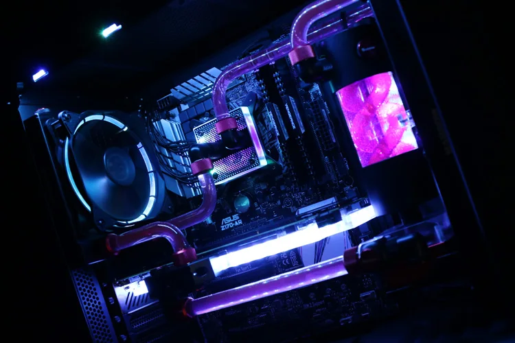 Схема освещения шланга Elite Alone значительно NZXT для AMD INTEL GPU + CPU Pump радиатор водяное