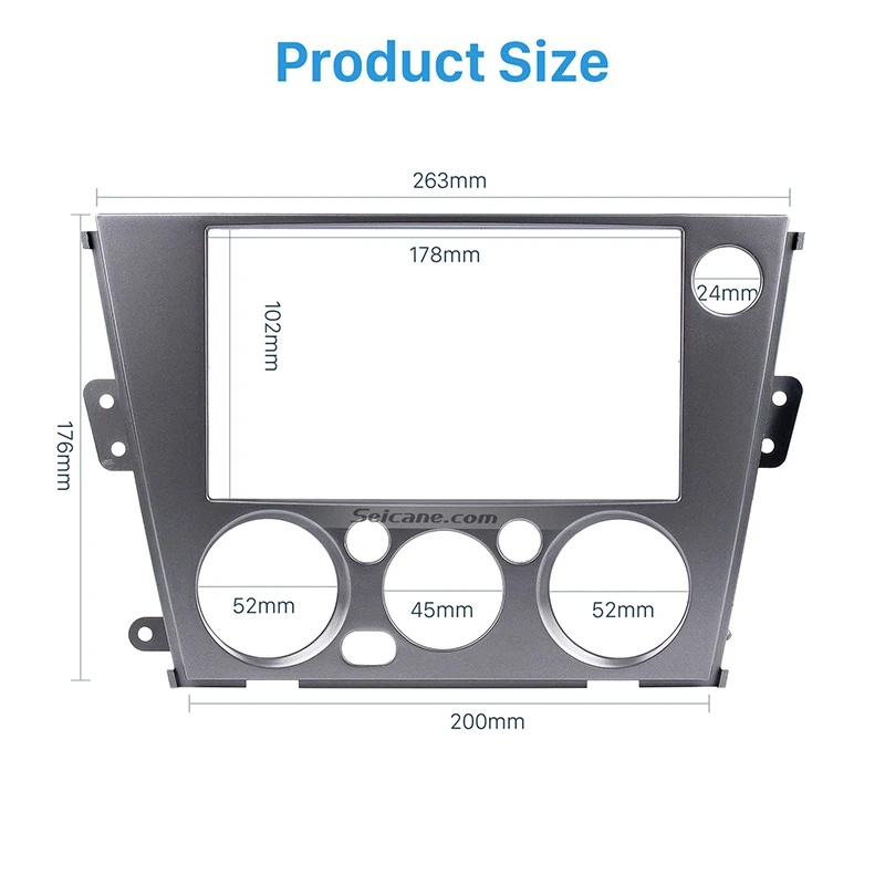 Seicane черный 2 Din автомобиль радио фасции пластина рамка стерео монтажный комплект для 2005-2009 Subaru Legacy Outback левая рука Автомобиль Dash CD