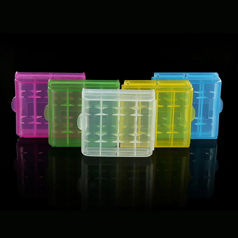 2Pcs Mini AAA/AA Battery Storage Box Rechargeable Full Cover High Quality Portable Plastic
