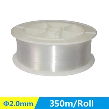 350 м/рулон высокое качество 2,0 мм PMMA Пластиковые волоконно-оптические конец светящиеся для DIY украшения освещения