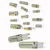 Свет G9 G4 светодиодные лампы E11 E12 14 E17 G8 лампы с регулируемой яркостью 110 V 220 V осветительная лампа 3014 SMD 24 48 64 104 152 светодиоды силиконовый корпус ► Фото 2/6