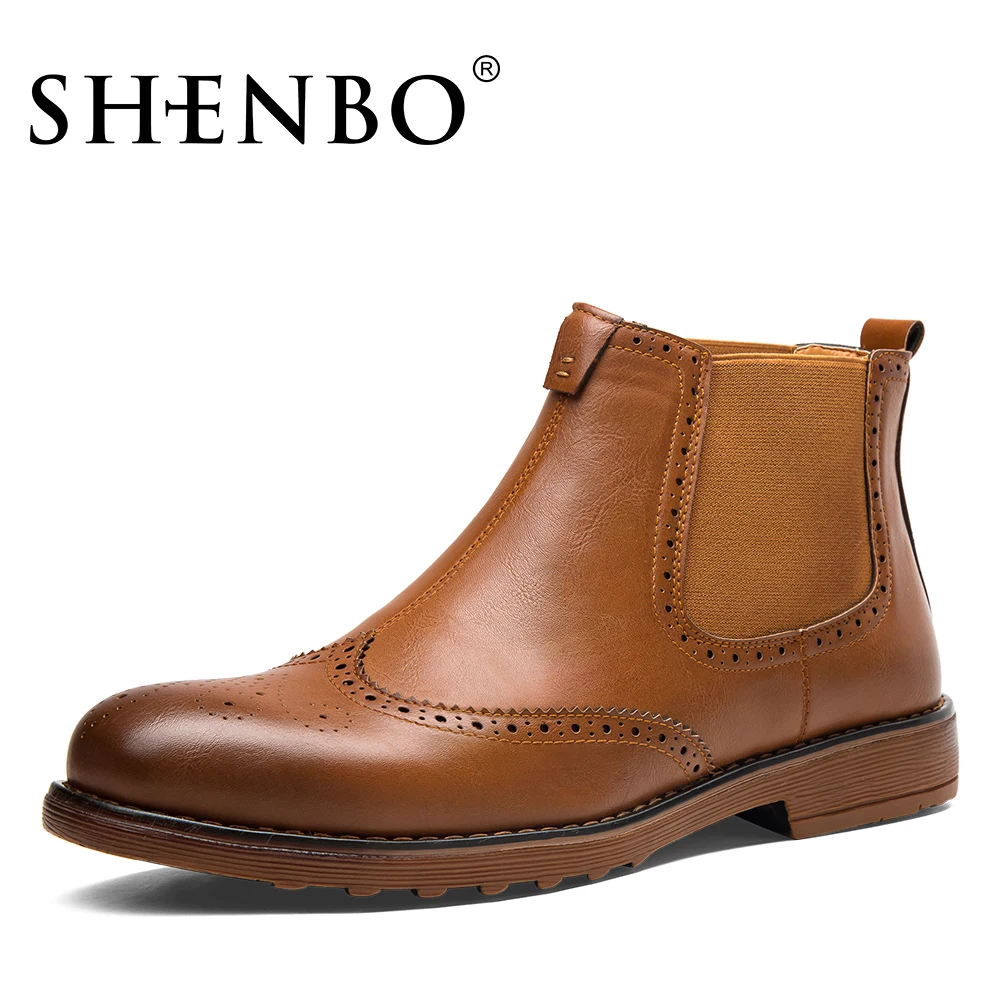 Shenbo Brand Fashion Style Men Boots,High Quality Men Ankle Boots,Low Clearance Casual Men ...