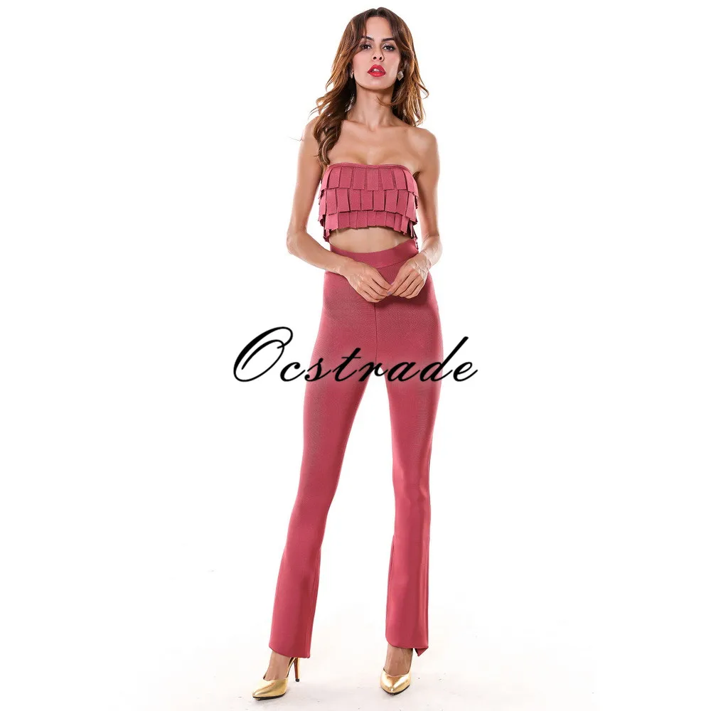 Bodycon Two Piece Jumpsuit 2016 Hot New Fashion Women 2 Piece Jumpsuit Set