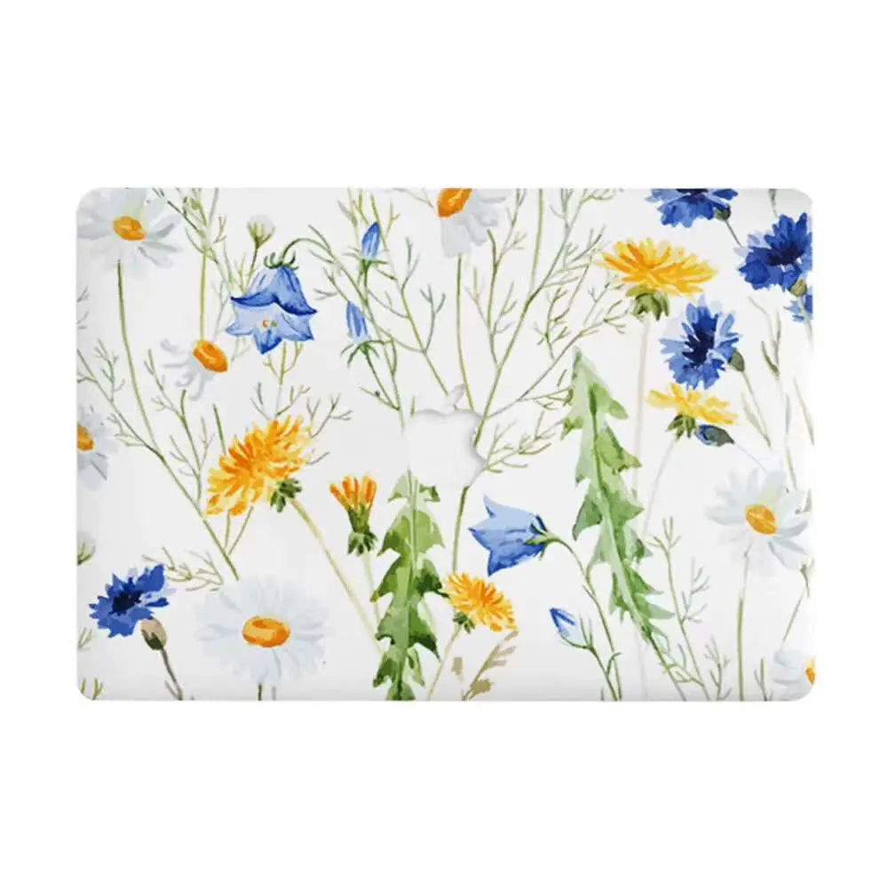 Print Flower Case For Apple Macbook Air Pro Retina 11 12 13 15 Laptop Case Cover for Mac book Pro 13 15 with Touch Bar Cases