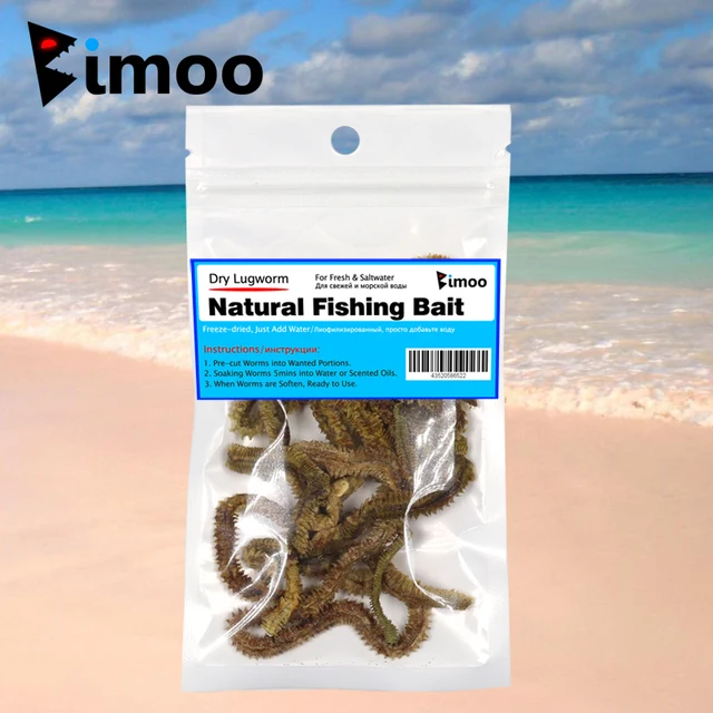 1 Bag Dried Lugworm / Sand Worm Bait Fishing Lure: An Excellent Choice for Bream, Flathead, Cod, Bass, and Saltwater Fishing