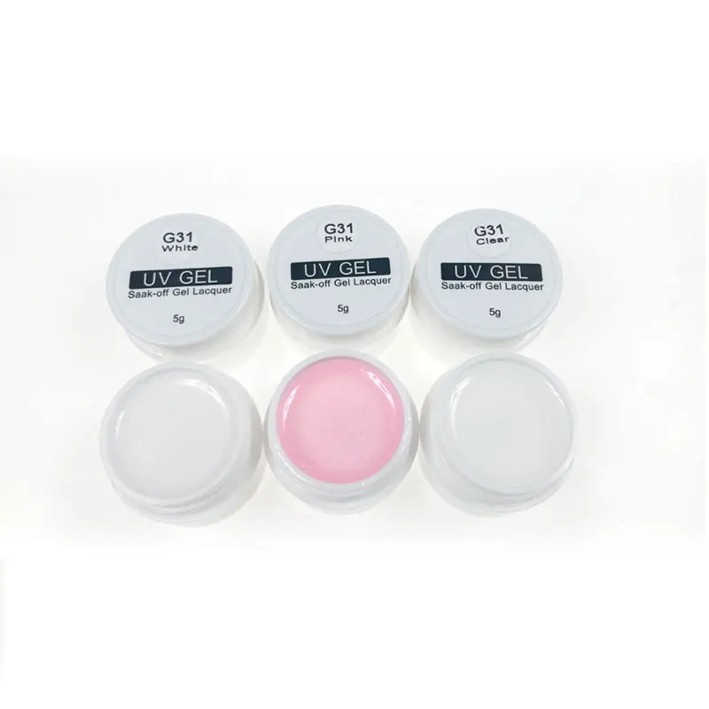 3 colores poly gel Builder Gel para extensiones de uñas extensión de dedo UV Gel esmalte formas para uñas extensión arte de uñas barniz