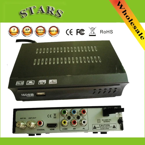 Мини 1080P HD цифровой PVR MPEG4 H.264 AV IR ISDB T тюнер спутниковый ТВ медиа плеер комплект