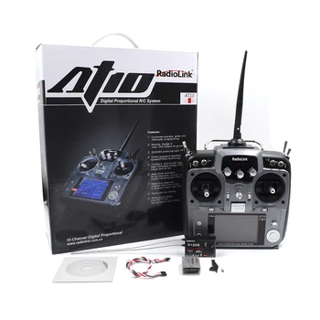 

STARTRC Radiolink AT10II 2.4Ghz 10CH RC Transmitter with R12DS Receiver PRM-01 Voltage Module For RC Helicopter Airplane
