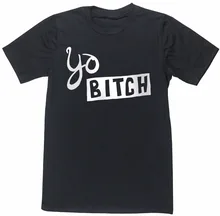 New Design T Shirt Print Men'S 100% Cotton Crew Neck Short-Sleeve Yo Bitch Tee crew neck trippy print tee