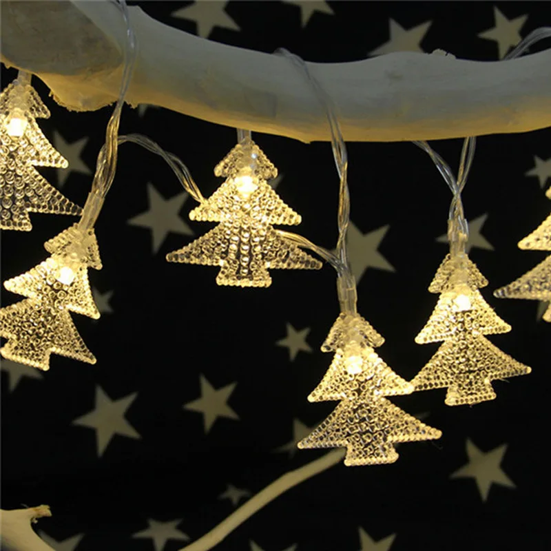 2.2M 20leds LED Fairy String Lights Christmas Tree Shape Home Outdoor Decoration Holiday Party
