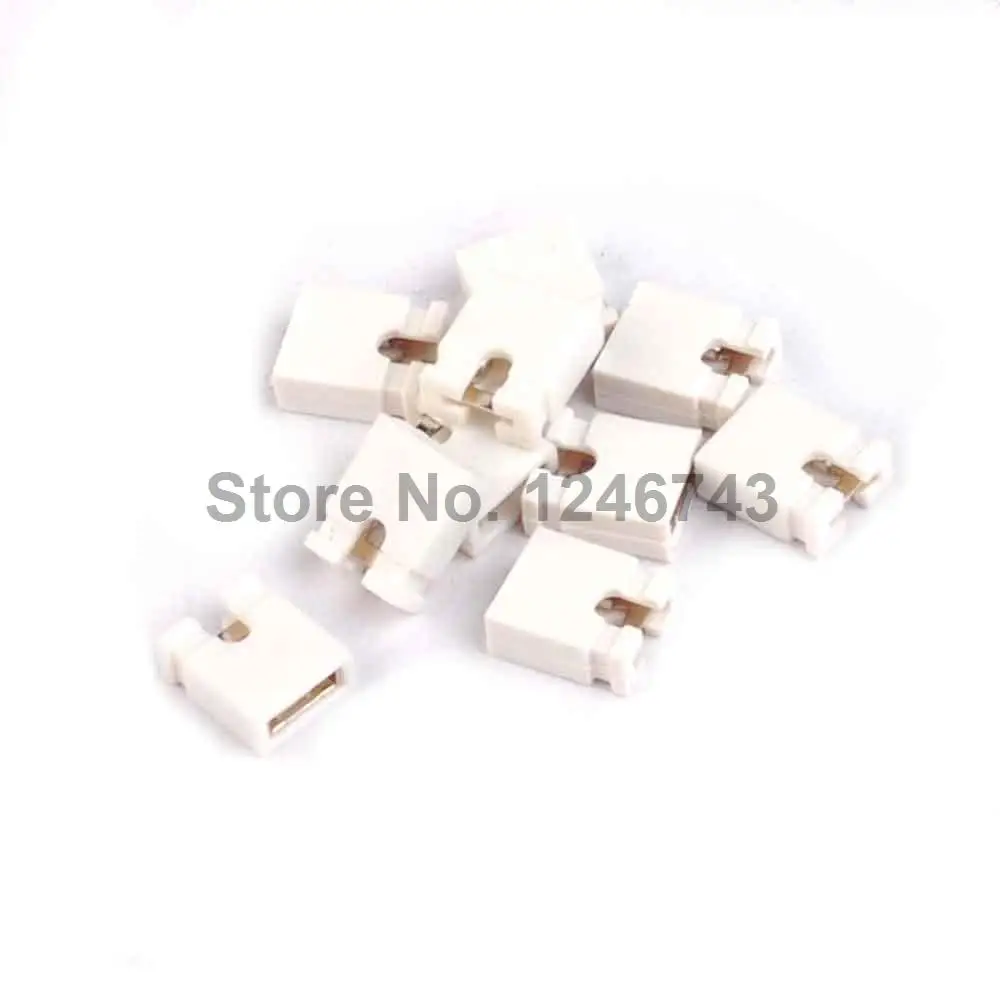 

2000PCS 2.54mm Standard Circuit Board Jumper Cap Shunts White Short Circuit Cap