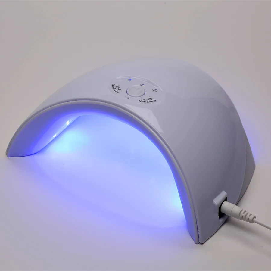 

36W UV LED Nail Lamp USB Charge 12 LEDs Nail Dryer for Curing All Gels Polish Manicure with 60s/120s Timer Cable Nail Art Tool