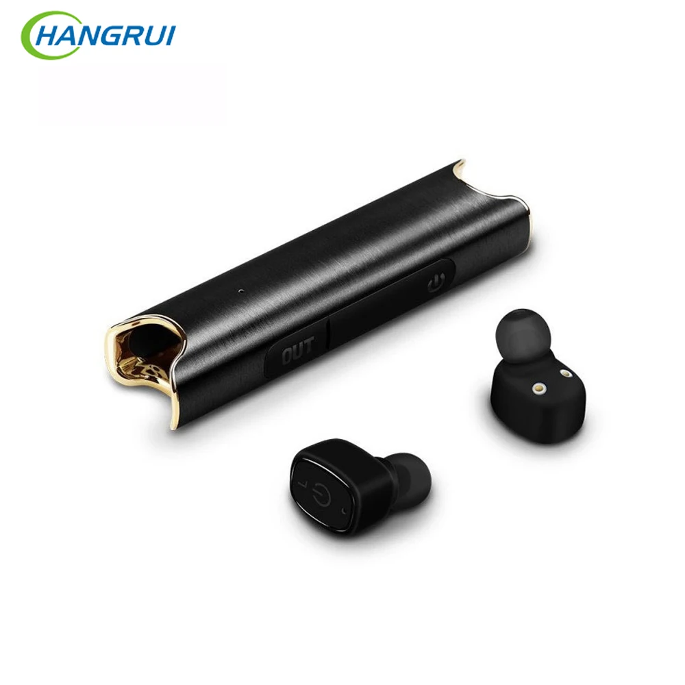 

Hangrui TWS S2 Wireless Bluetooth Earphone With Charging Box Binaural Mini Portable Headset With Mic Waterproof Stereo Earbuds