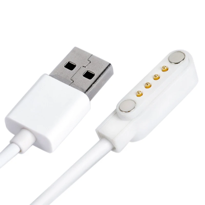 Магнитный зарядный кабель USB 2 0 с разъемом Папа 4 Pogo шнур для умных часов GT88 G3 KW18 Y3