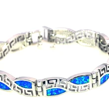 Опт и розница, модный прекрасный огненный опал, браслет, 925 пробы, серебряные ювелирные изделия для женщин, BNT170824001