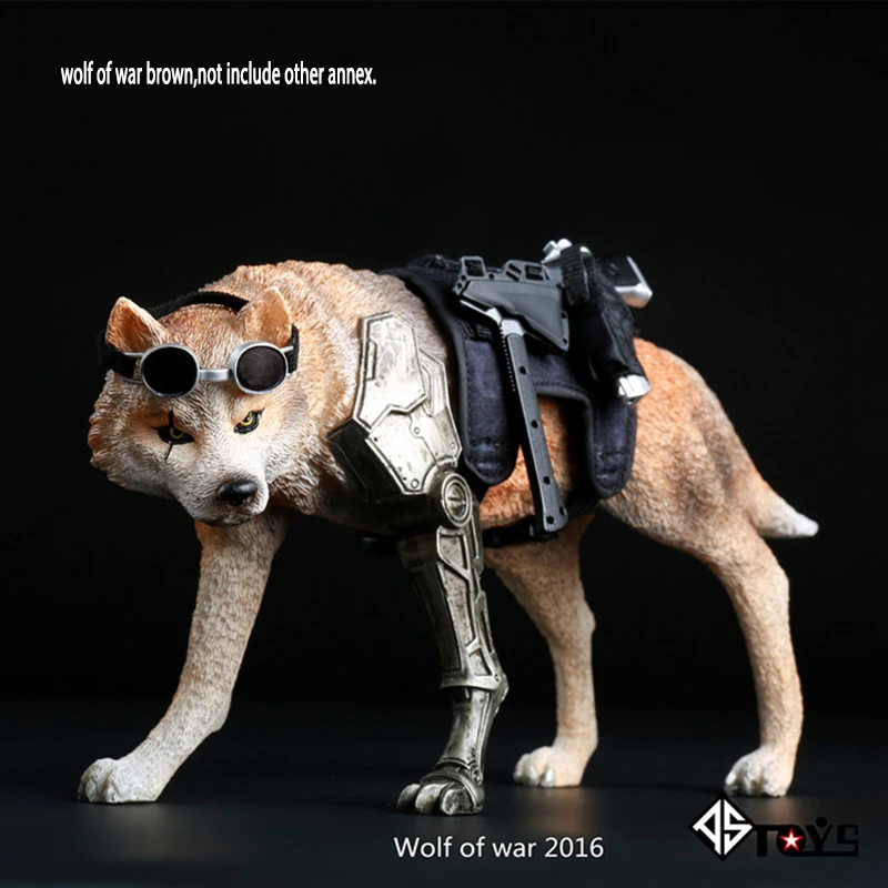 

1/6 Scale Military Soldier accessories Weapon AS TOYS Wolf of war Wolf AS001 Brown Animal Model For 12"Action Figure Toy Dolls