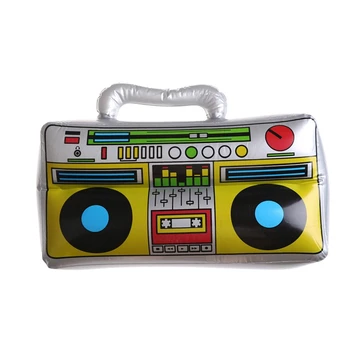 

Fashion Children Pvc Inflatable Toy For Air Filler Musical Instrument Shape Pvc Birthday Beach Rock Party Radio Toys Accessori