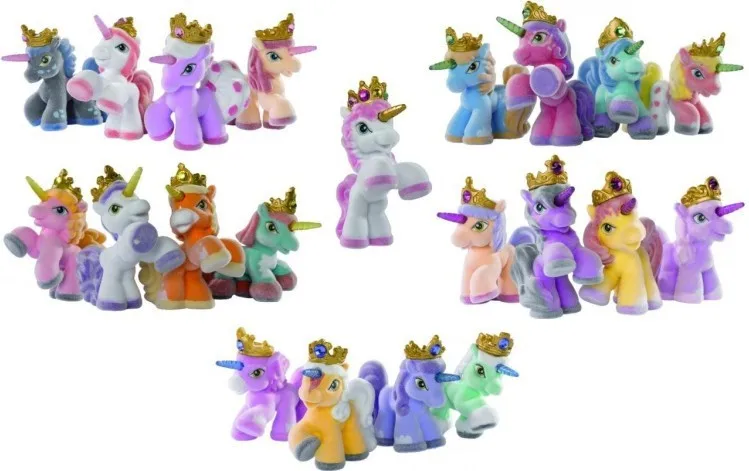 Free Shipping 10Pcs/lot 3CM Filly Little Horse Dolls Witchy Unicorn Stars Butterfly etc. Many Styles Mini Horse Doll Toy Gift