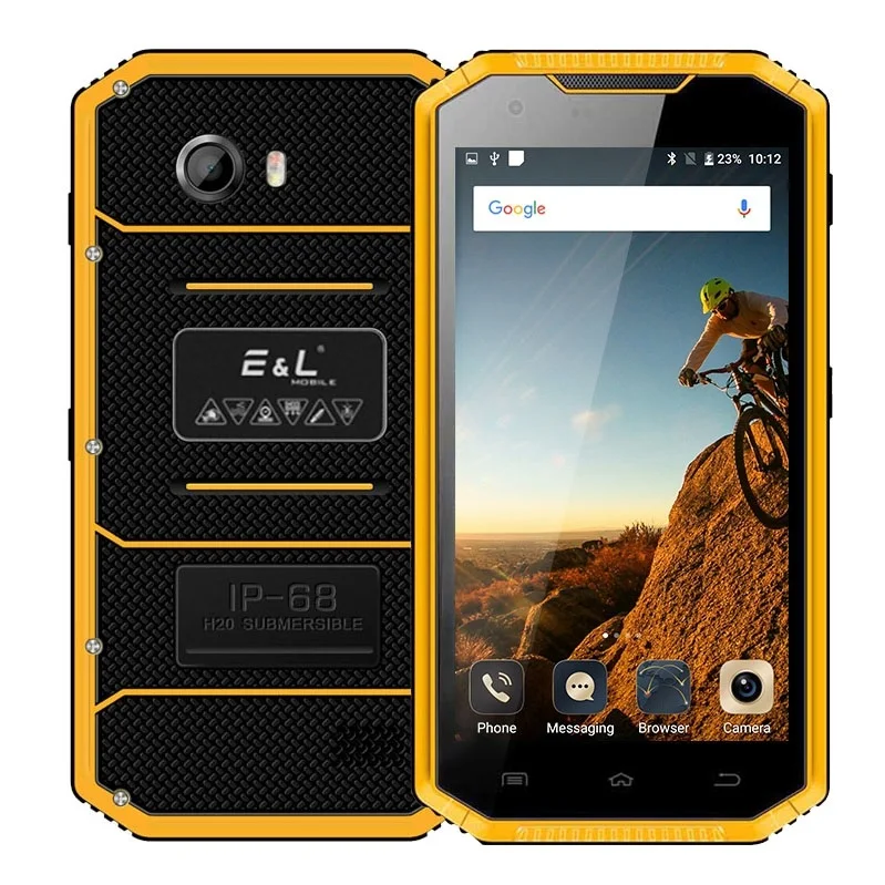 KXD E& L PROFY W7S смартфон 5,0 дюймов 2 ГБ+ 16 Гб Dual SIM 4G мобильный телефон MTK67 MIL-STD-810G Сертификация - Цвет: Цвет: желтый