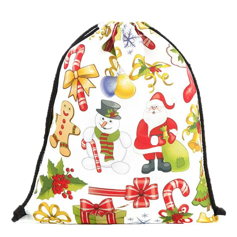 ISHOWTIENDA Drawstring bag Cute Women Drawstring Bag Christmas Gift