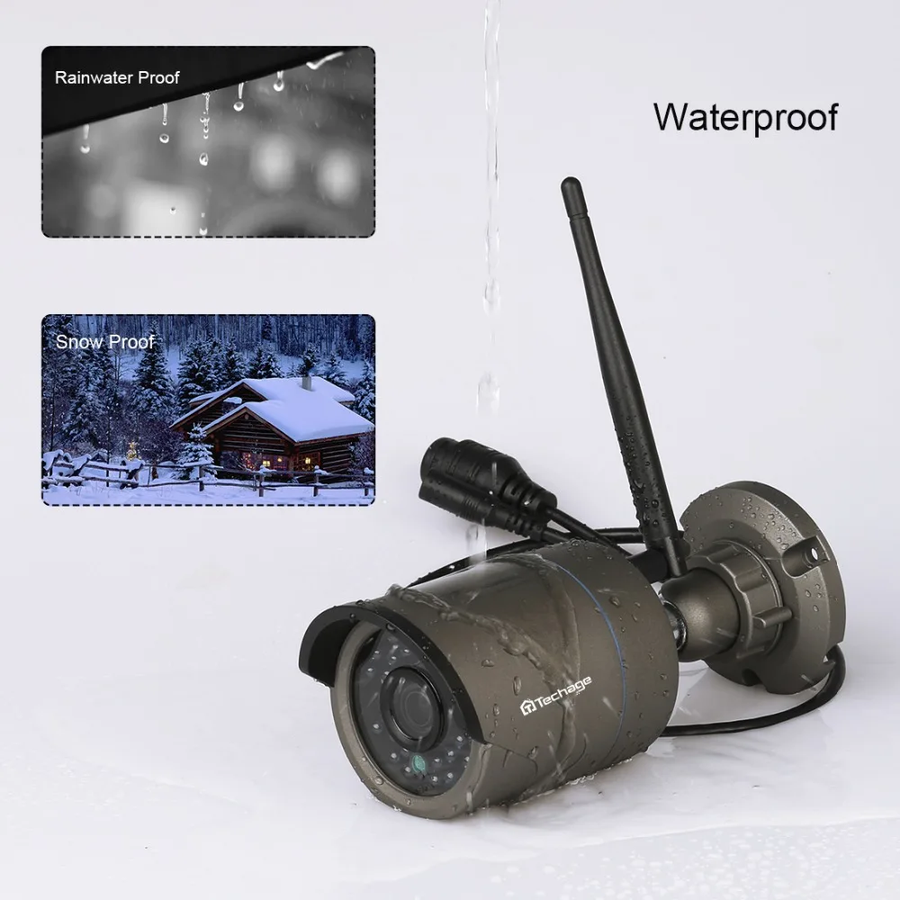 Free shipping Techage Plug and Play 4CH 1080P HD Wireless NVR Kit P2P