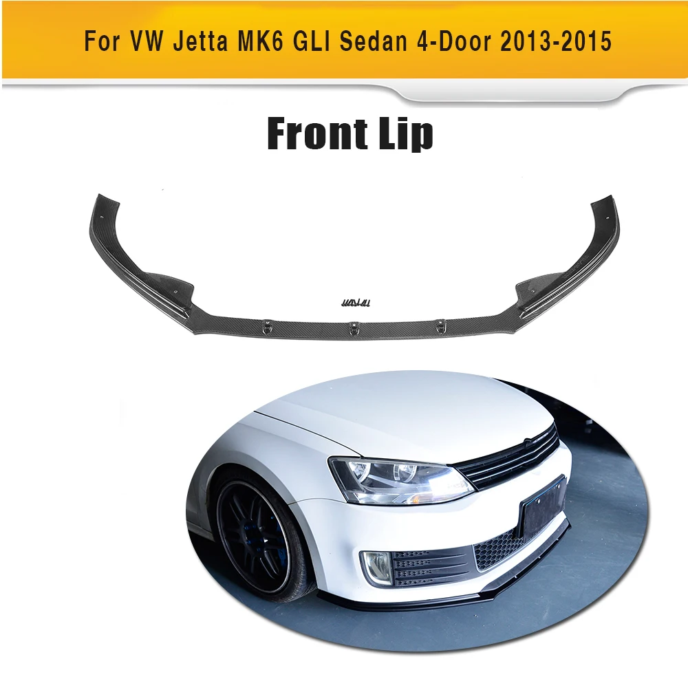 Автомобильный передний спойлер из углеродного волокна для Volkswagen VW Jetta GLI MK6 Седан 4