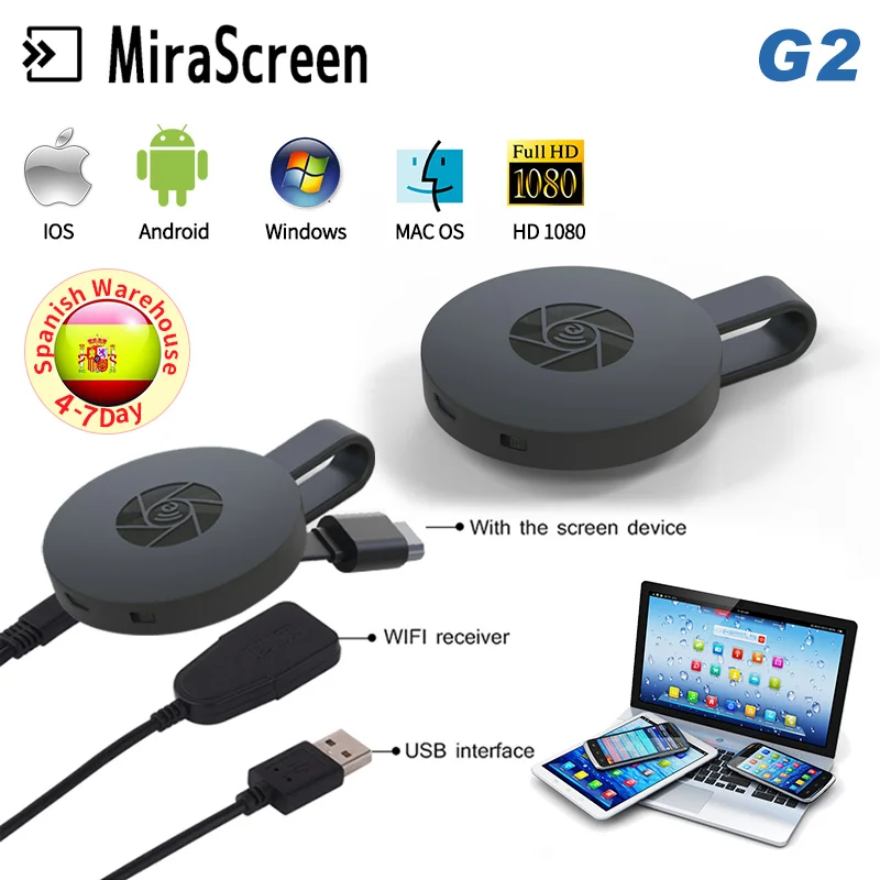 MiraScreen G2 TV Stick Wireless HDMI 1080P Miracast anycast DLNA Airplay WiFi Display Receiver Dongle for Windows Andriod MiraScreen G2 TV Stick Wireless HDMI 1080P Miracast anycast DLNA Airplay WiFi Display Receiver Dongle for Windows Andriod