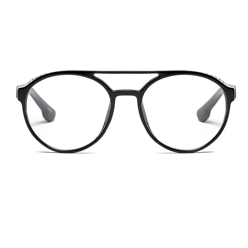 ALOZ MICC, мужские круглые солнцезащитные очки в стиле стимпанк, мужские брендовые дизайнерские модные солнцезащитные очки в стиле панк с боковой сеткой, UV400 Q599 - Цвет линз: C2-Black-Clear