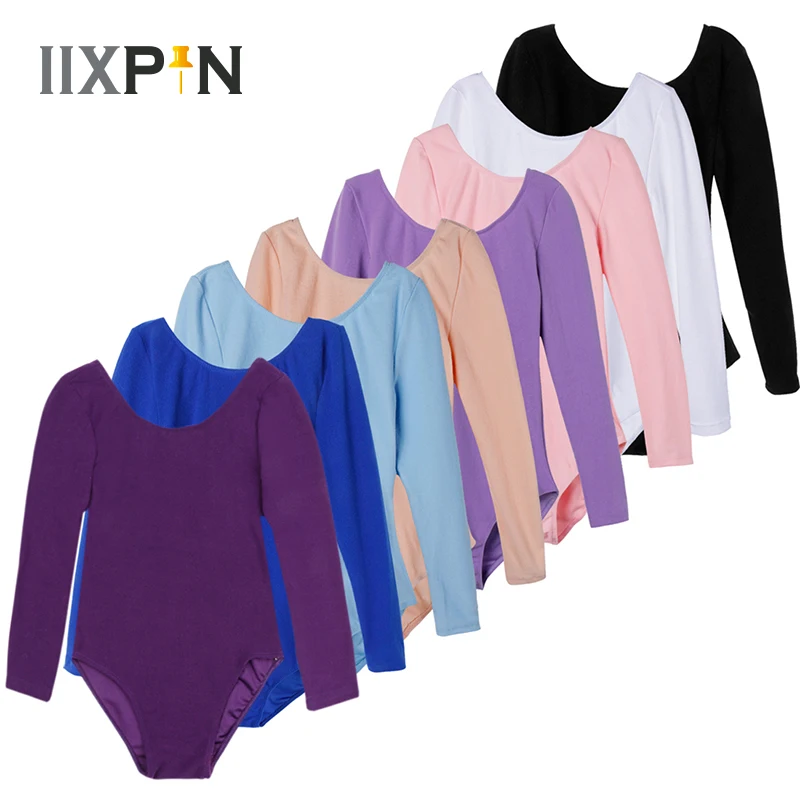 FEESHOW Ballett Body Für Mädchen - Langarm Tanz Trikot Aus Elastischem Material Für Ballett & Gymnastik