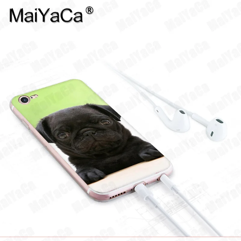 Чехол MaiYaCa для iphone 7 6 X черный прозрачный чехол iPhone 8 6S Plus 5 5S SE 5C XS XR|Чехлы-накладки| |