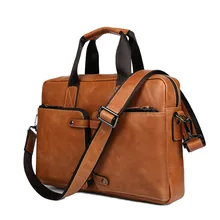 Мужская деловая одежда из натуральной кожи 1" сумки для ноутбука 2018new мужские черные коричневые деловые дорожные сумки портфель сумки через плечо