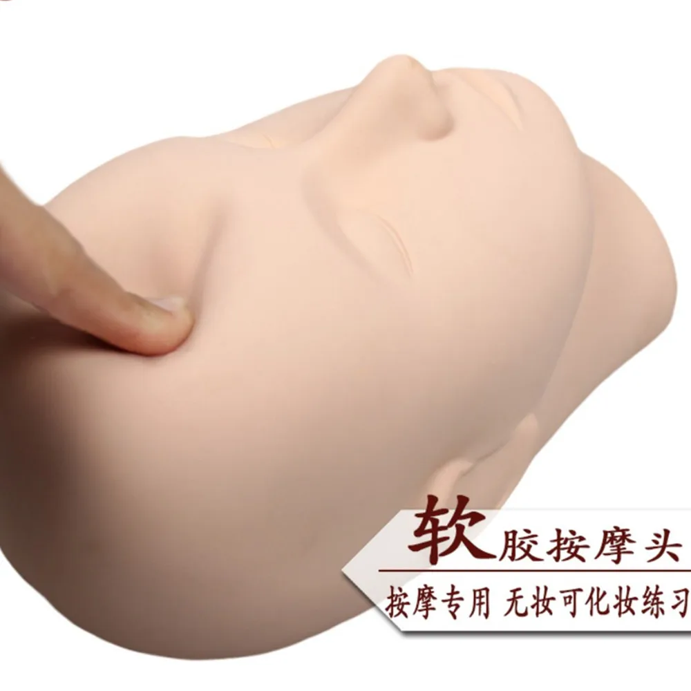 Training Mannequin Flat Head Practice Make Up Model Eyelash Extensions Closed Eyes Massage Mannequin (2)
