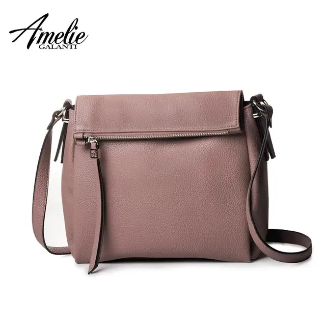 AMELIE GALANTI Women Messenger Bags Fashion Crossbody Bag Soft PU Leather Lady Handbag Designer for Women Cell Phone Pockets