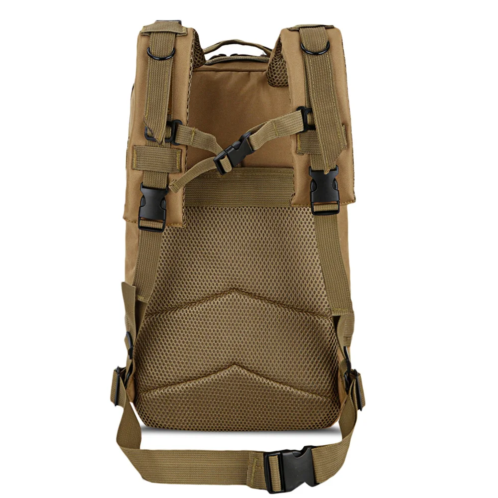 Men Military Tactical Backpack 25L 3 Day Assault Pack Army 600D Molle Bug Out Bag Trekking Camping Hiking Outdoor Small Rucksack