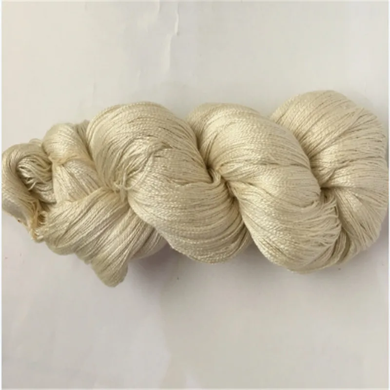 Buy pure silk yarn undyed natural 100 mumberry silk