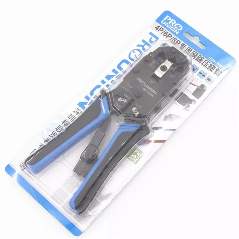 UCP 376TX 3 в 1 Pro'skit многофункциональные модульные щипцы для сетевого кабеля 4 P/6 P/8 P