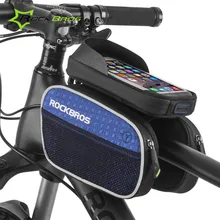 Rockbros Bike 6″ Phone Case Saddle Bag Bicycle Bag Rainproof Touchscreen Front Cycling Top Tube Bag Mountain Bike Accessories