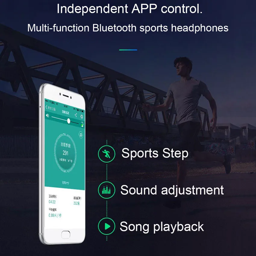 Askmeer 8G Anti-Sweat Mp3 Music Player+Wireless