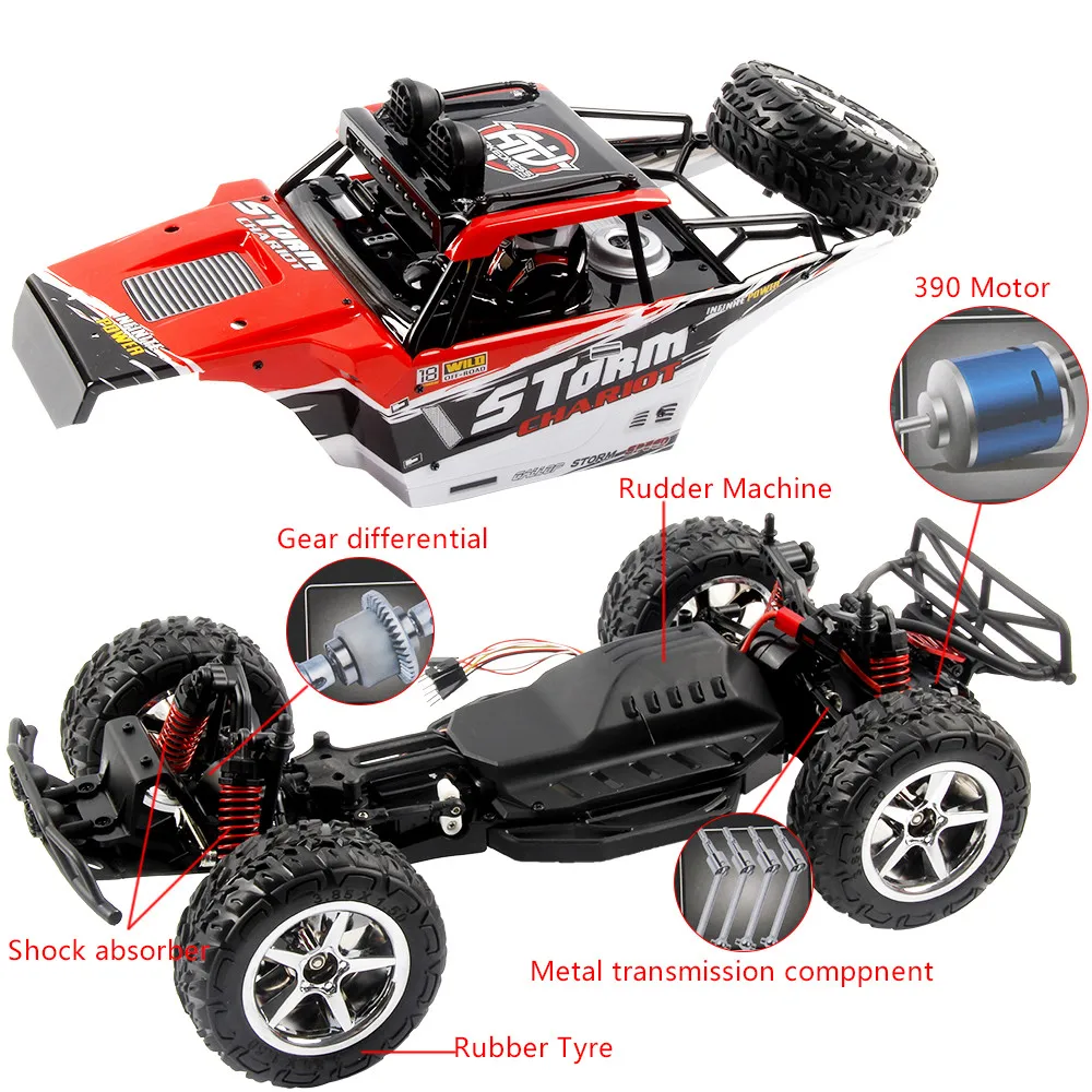 2018 rc офф роуд BG1513 трюк Багги 2 4 г четыре колеса скоростной автомобиль