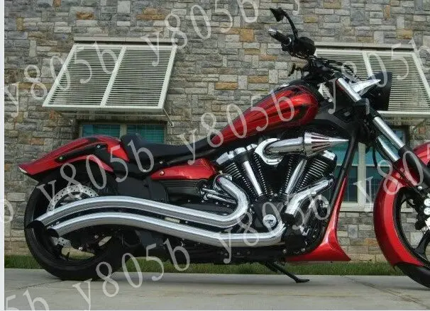 Хромированный мотоцикл шип воздухоочиститель наборы для Fit Street Glide FLHX