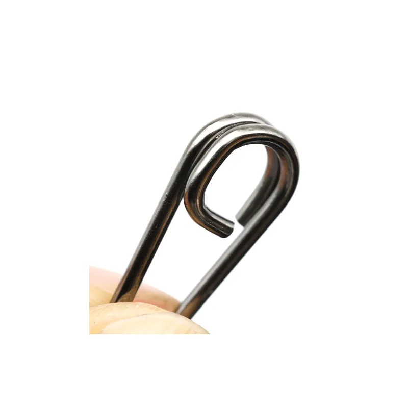 Anéis de Divisão Vara de Pesca de Aço Hxy Pcs100 Tamanho 21 18 16mm mm Mm Bent Cabeça Ovais Gira Carpa Inoxidável Enfrentar Acessórios 4 carpa pesca giros enfrentar acessórios