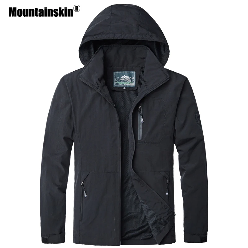 Mountainskin Spring Autumn New Men's Jackets Waterproof Windproof Windbreaker Hooded Male Coats Mens Brand Clothing 5XL SA523 Mountainskin Spring Autumn New Men's Jackets Waterproof Windproof Windbreaker Hooded Male Coats Mens Brand Clothing 5XL SA523