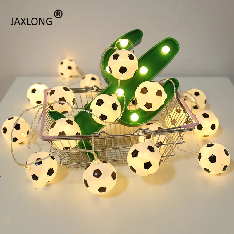 

World cup Theme Football decor light fixture Courtyard Colorful Gorgeous night lamp Decoration festival lighting led night light