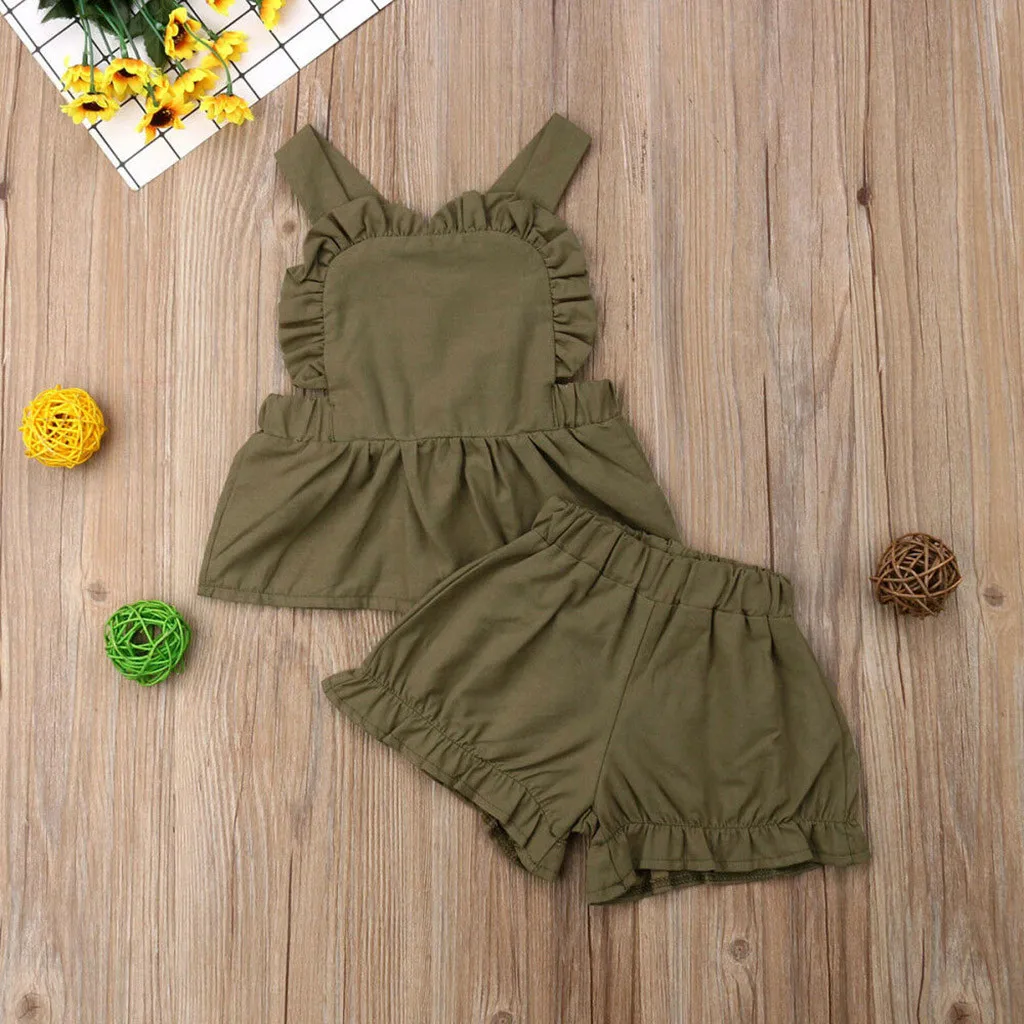 

Melario Girls Clothing Sets 2019 Summer Cotton Two-piece Sleeveless Children Sets Casual Fashion Girls Clothes Suit Skirt #XTN