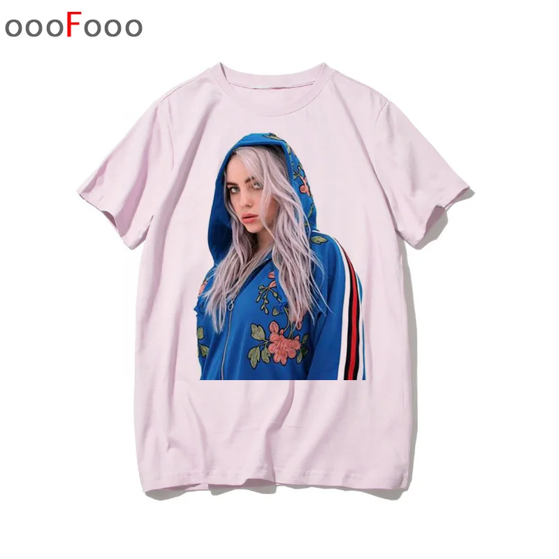 Billie Eilish, футболка,, футболка, топ, футболка, мужская, женская, негабаритная, высокое качество, футболка, топ, круглый ворот, модная летняя