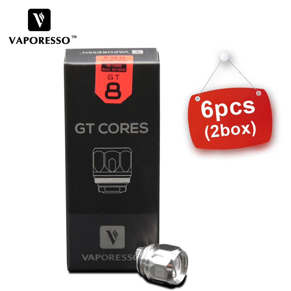 6 шт. катушка Vaporesso GT GT8 GT2 GT4 GT6 CCELL2 сетчатая электронная сигарета Luxe Core подходит для
