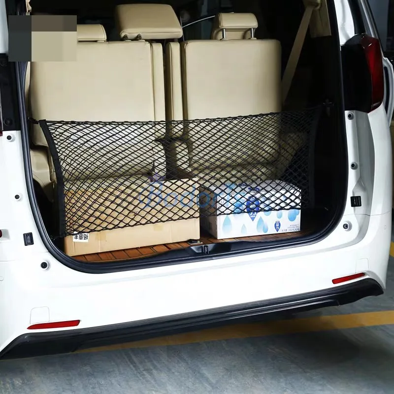 

For Toyota Privia Sienna Car Truck Storage Bag Luggage Nets Hooks Organizer Dumpster Elastic Net Mesh Cover Accessories